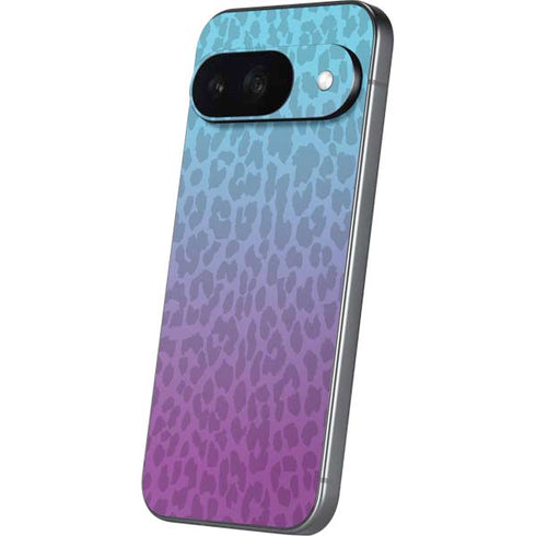 Cheetah Print Purple and Blue Google Pixel 9 Skin